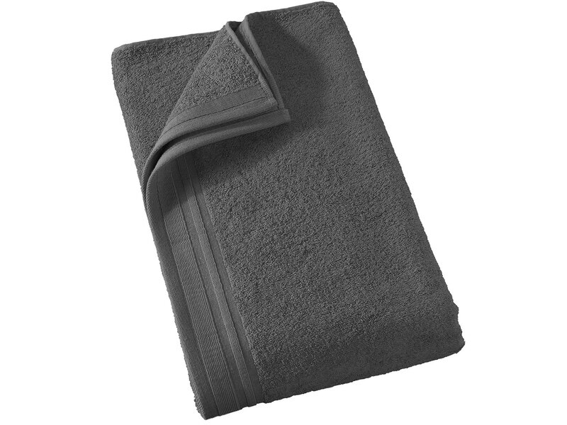 De Witte Lietaer Badlaken Imagine Anthracite - 90 x 150 cm - Zwart - Katoen