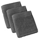 Gastendoekjes Imagine Anthracite 30 x 50 cm set 3 stuks Katoen
