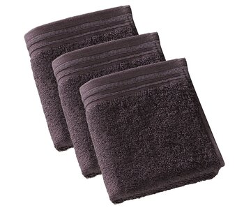 De Witte Lietaer Serviettes d'invités Imagine Fudge Brown 30 x 50 cm, lot de 3, en coton