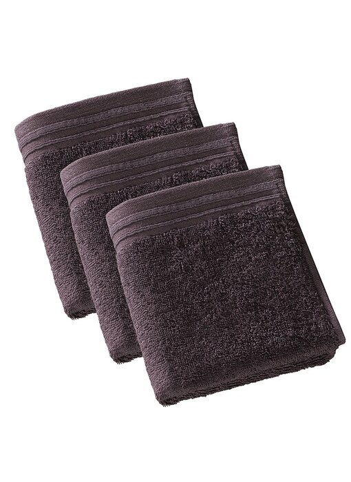 De Witte Lietaer Imagine Fudge Brown Guest Towels 30 x 50 cm Set of 3 Cotton