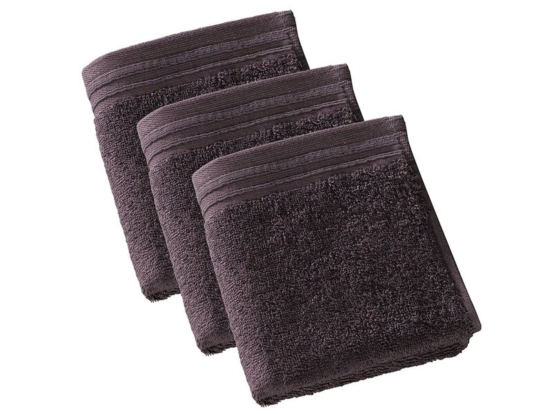 De Witte Lietaer Imagine Fudge Brown guest towels - set of 3 - 30 x 50 cm - Brown - Cotton