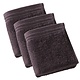 Serviettes d'invités Imagine Fudge Brown 30 x 50 cm, lot de 3, en coton