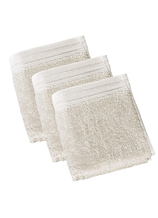 De Witte Lietaer Serviettes d'invités Imagine Birch Beige 30 x 50 cm, lot de 3, en coton