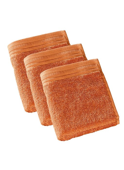 De Witte Lietaer Serviettes d'invités Imagine couleur Dusty Orange, 30 x 50 cm, lot de 3, en coton