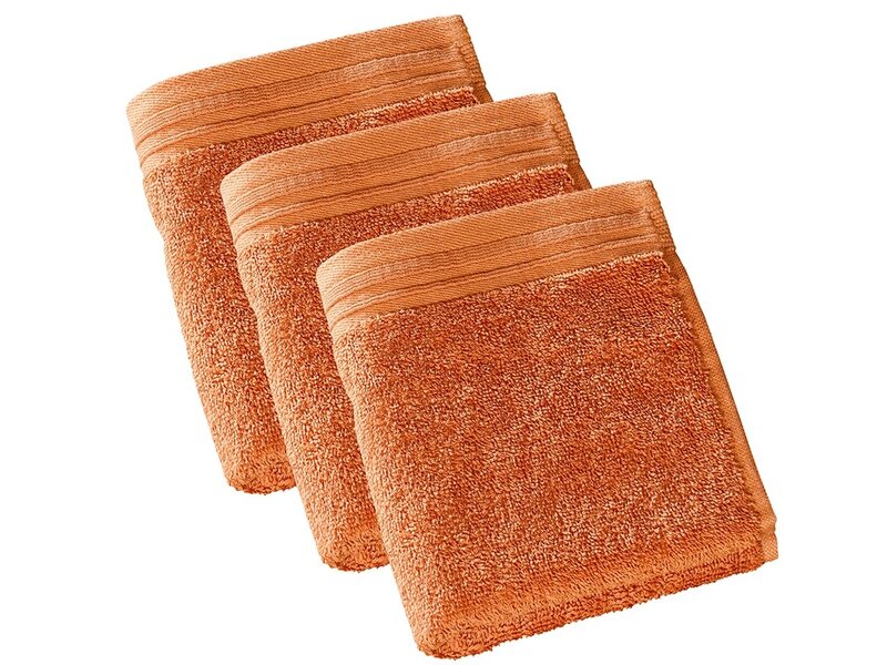 De Witte Lietaer Serviettes d'invités Imagine Dusty Orange - lot de 3 - 30 x 50 cm - Orange - Coton