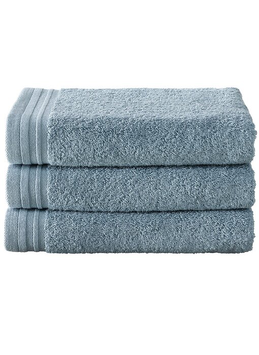 De Witte Lietaer Imagine Anthracite Towels Set of 3, 50 x 100 cm Cotton