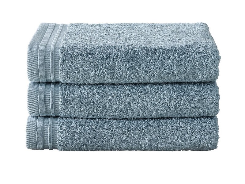 De Witte Lietaer Handdoek Imagine Anthracite - 50 x 100 cm - set 3 stuks - Zwart - Katoen