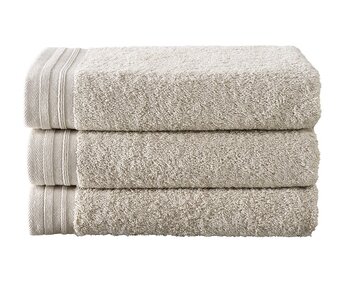 De Witte Lietaer Lot de 3 serviettes Imagine Birch Beige 50 x 100 cm en coton