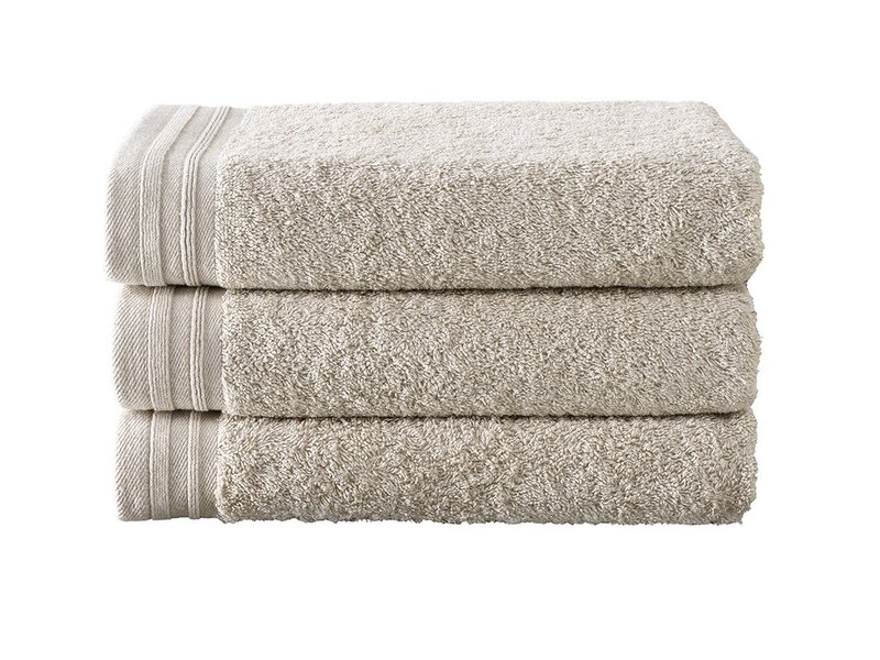 De Witte Lietaer Serviette Imagine Birch - 50 x 100 cm - Lot de 3 - Beige - Coton