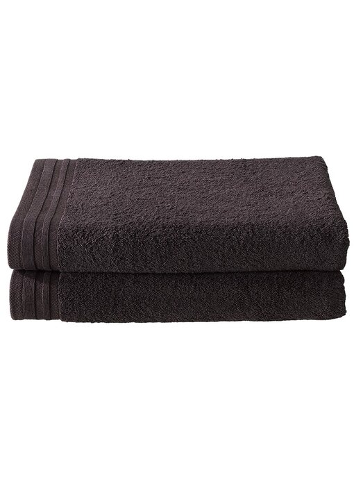 De Witte Lietaer Imagine Badetuch-Set in Fudge Brown, 2er-Pack, 70 x 140 cm, Baumwolle