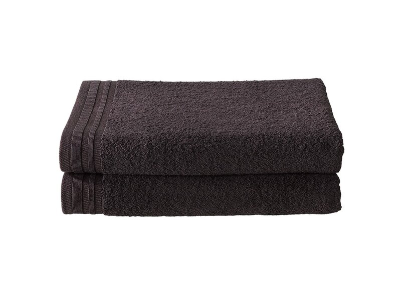 De Witte Lietaer Imagine Badetuch in Fudge Brown – 70 x 140 cm – 2er-Set – Braun – Baumwolle