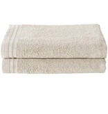 De Witte Lietaer Imagine Serviette de bain Birch Beige - 70 x 140 cm - Lot de 2 - Beige - Coton