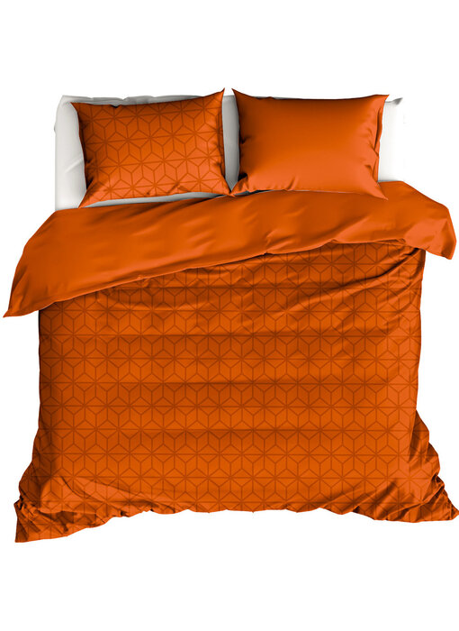 De Witte Lietaer Duvet cover Skyscraper Gold Flame 240 x 220 cm Cotton Satin