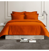 De Witte Lietaer Housse de couette Skyscraper Gold Flame - 140 x 200/220 cm - Orange - Satin de coton