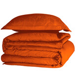 De Witte Lietaer Housse de couette Skyscraper Gold Flame - 140 x 200/220 cm - Orange - Satin de coton