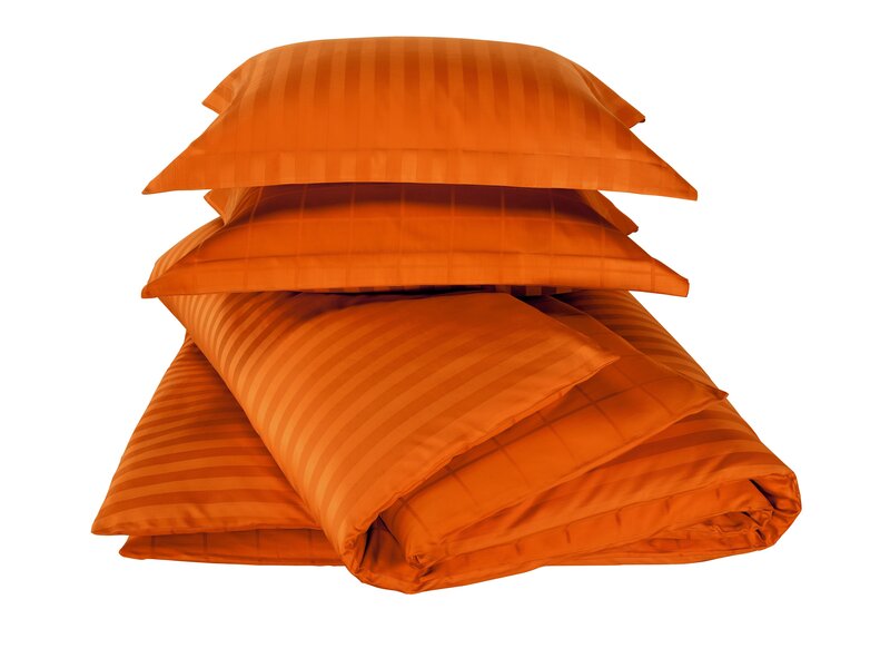 De Witte Lietaer Zygo Gold Flame Bettbezug - 240 x 220 cm - Orange - Baumwollsatin