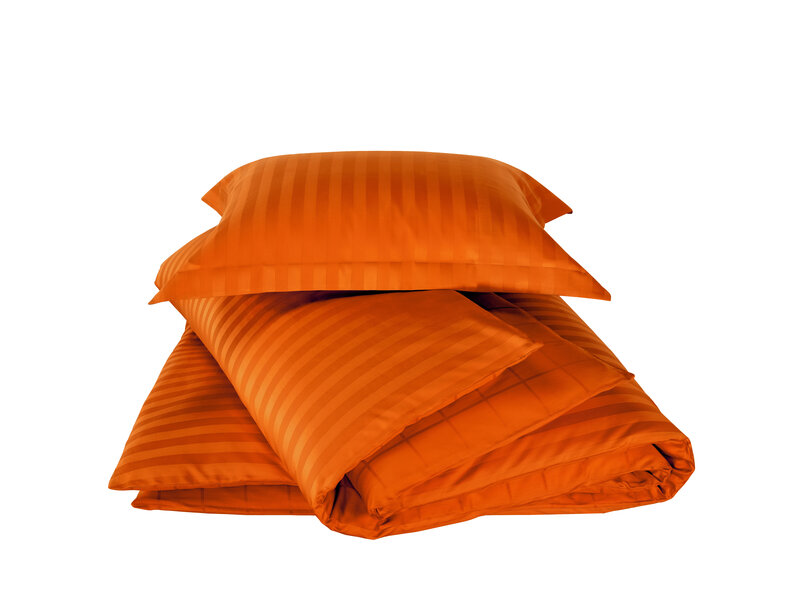 De Witte Lietaer Dekbedovertrek Zygo Gold Flame - 140 x 200/220 cm - Oranje - Katoen Satijn