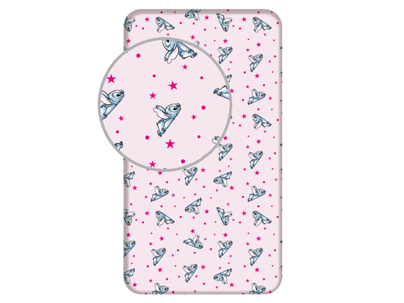 Disney Lilo & Stitch Spannbettlaken – 90 x 200 cm – Baumwolle