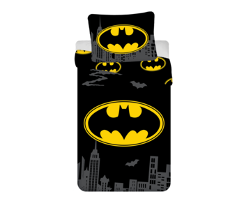 Batman Bettbezug Logo 140 x 200 + 70 x 90 cm Baumwolle
