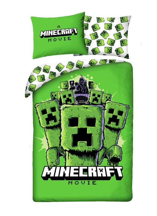 Minecraft Dekbedovertrek Zombies 140 x 200 + 70 x 90 cm Katoen