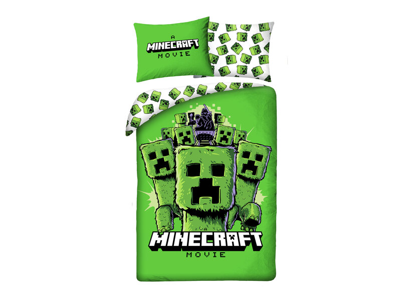 Minecraft Zombies-Bettbezug – 140 x 200 cm + 70 x 90 cm – Baumwolle
