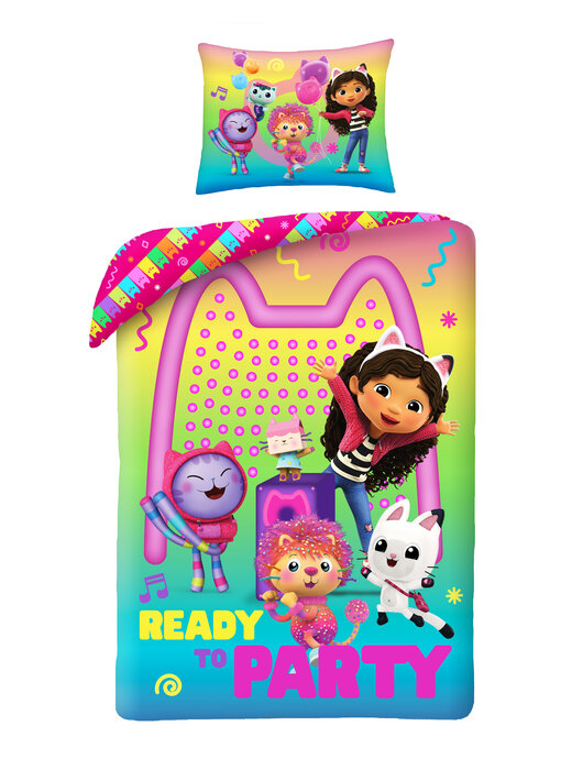 Gabby's poppenhuis Bettbezug Party 140 x 200 + 70 x 90 cm Polyester