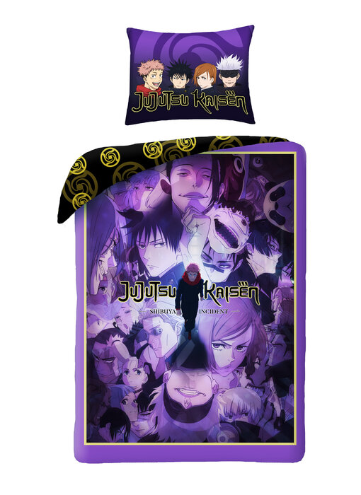Jujutsu Kaisen Dekbedovertrek Cursed Energy 140 x 200 + 70 x 90 cm Polyester