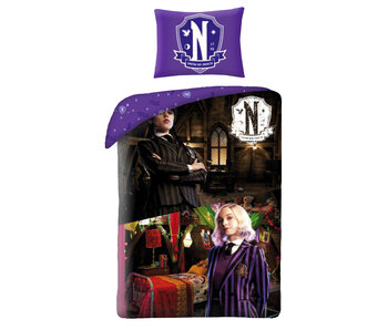 Wednesday Duvet cover Nevermore 140 x 200 + 70 x 90 cm Polyester