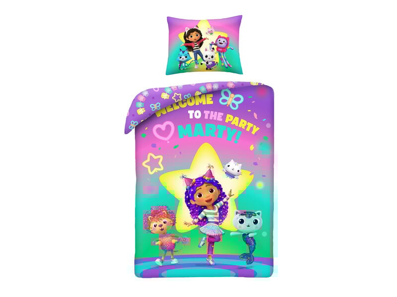 Gabby's poppenhuis Housse de couette Party Marty - 140 x 200 + 70 x 90 cm - Polyester