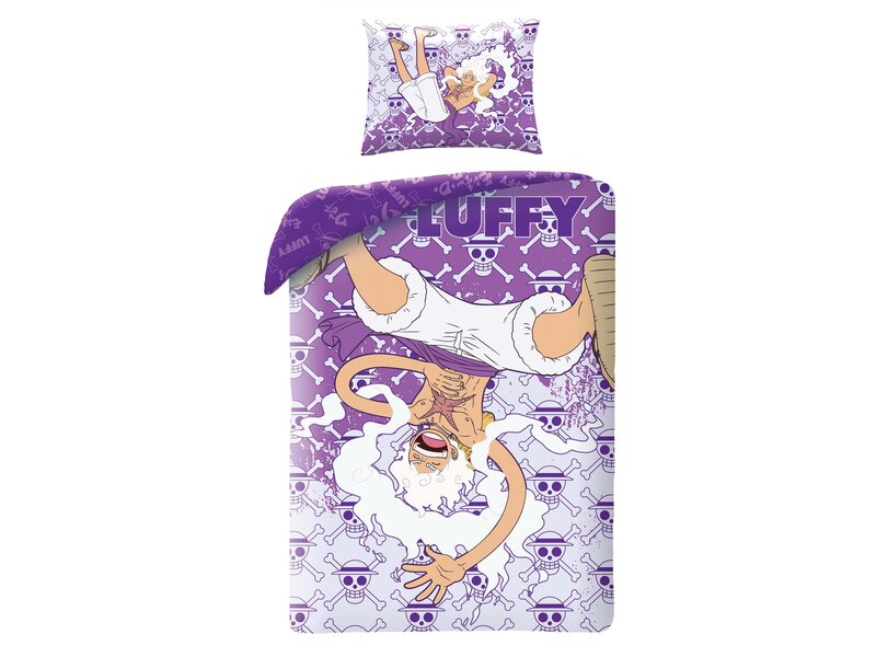 One Piece Dekbedovertrek Luffy - 140 x 200 + 70 x 90 cm - Polyester