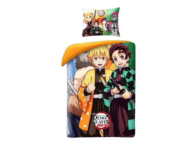 Demon Slayer Dekbedovertrek Fight Mode - 140 x 200 cm + 70 x 90 cm - Katoen