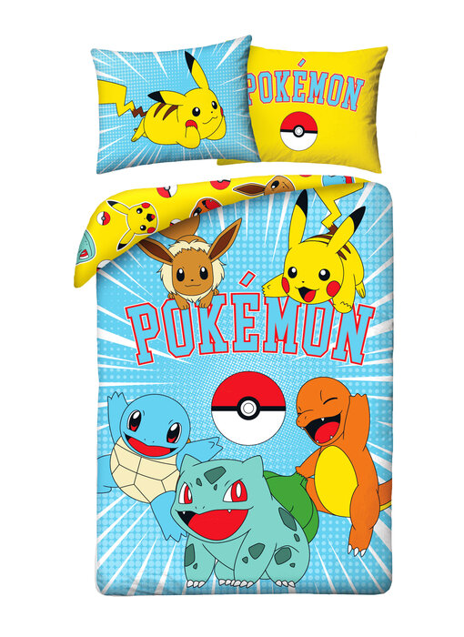 Pokémon Dekbedovertrek Power Ball 140 x 200 + 70 x 90 cm Katoen