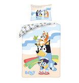Bluey Beach Fun Duvet Cover - 140 x 200 cm + 70 x 90 cm - Cotton
