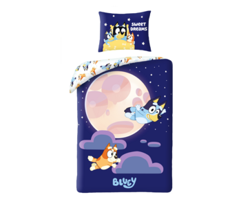 Bluey Bettbezug Moon 140 x 200 + 70 x 90 cm Baumwolle