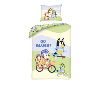 Bluey Bettbezug Go Bluey 140 x 200 + 70 x 90 cm Baumwolle