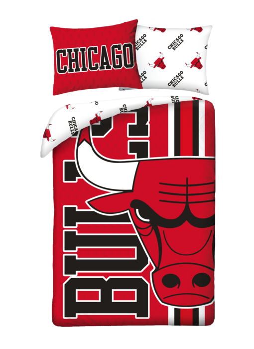 NBA Dekbedovertrek Bulls 140 x 200 + 70 x 90 cm Polyester