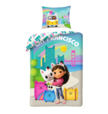 Gabby's poppenhuis Dekbedovertrek San Francisco - 140 x 200 cm - 70 x 90 cm - Polyester