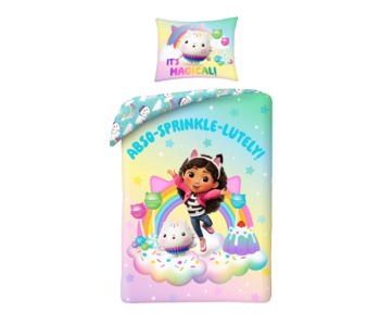 Gabby's poppenhuis Dekbedovertrek Sprinkle 140 x 200 + 70 x 90 cm Polyester