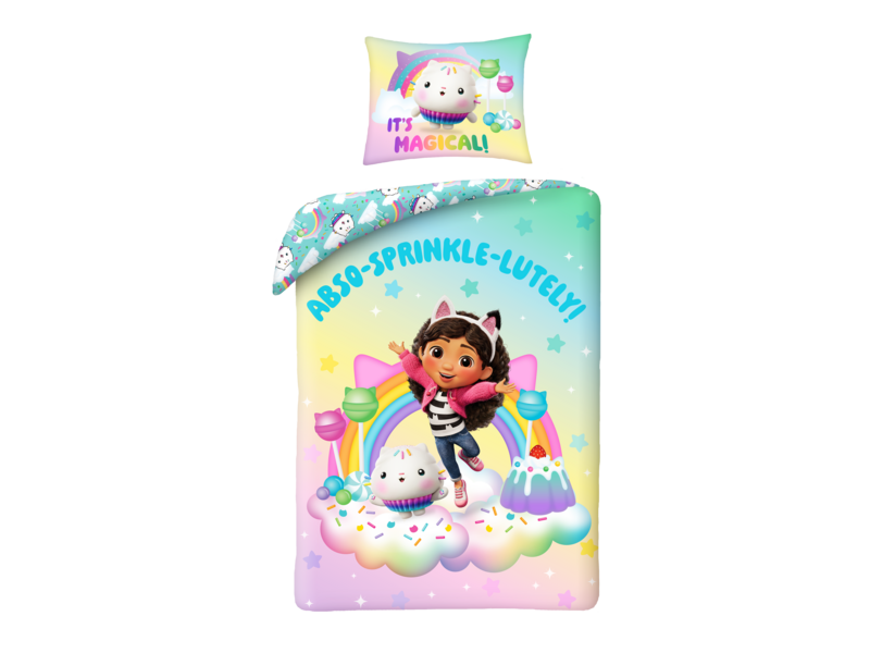 Gabby's poppenhuis Bettbezug Sprinkle – Einzelbett – 140 x 200 + 70 x 90 cm – Polyester