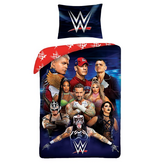 WWE Housse de couette - 1 personne - 140 x 200 + 70 x 90 cm - Polyester