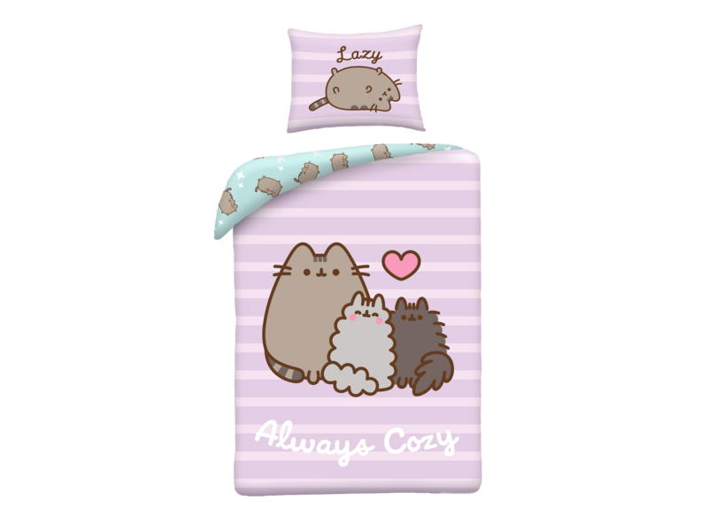 Pusheen Housse de couette Always Cozy - 140 x 200 cm + 70 x 90 cm - Polyester