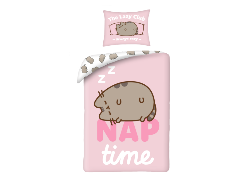 Pusheen Dekbedovertrek Nap Time - 140 x 200 cm + 70 x 90 cm - Polyester
