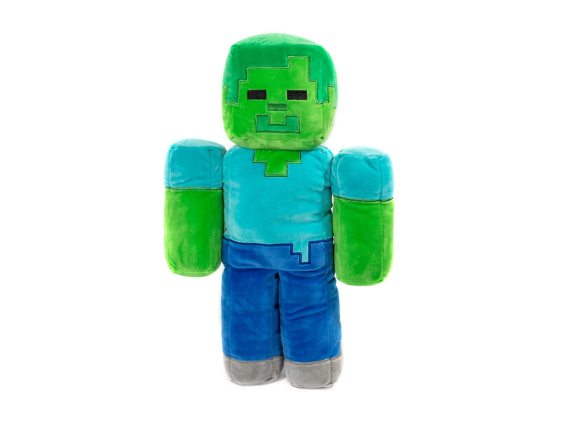 Minecraft Coussin décoratif 3D Zombie - 50 cm - Polyester