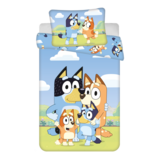 Bluey Baby/Toddler duvet cover Joy - 135 x 100 + 40 x 60 cm - Cotton