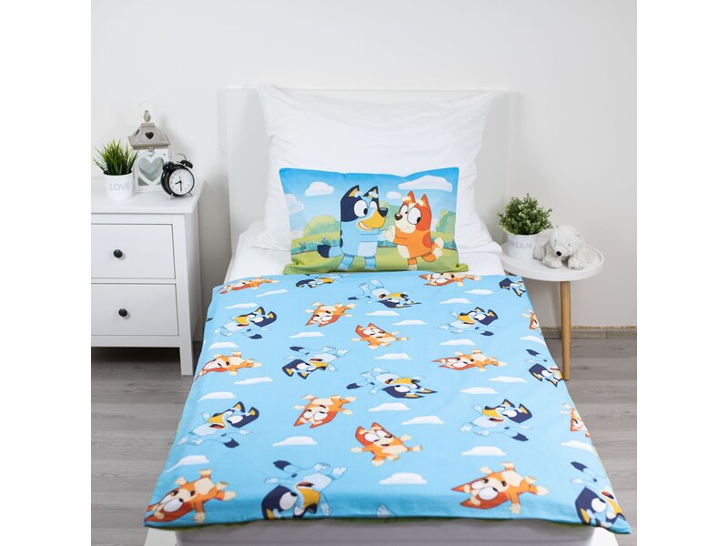 Bluey Baby/Toddler duvet cover Joy - 135 x 100 + 40 x 60 cm - Cotton