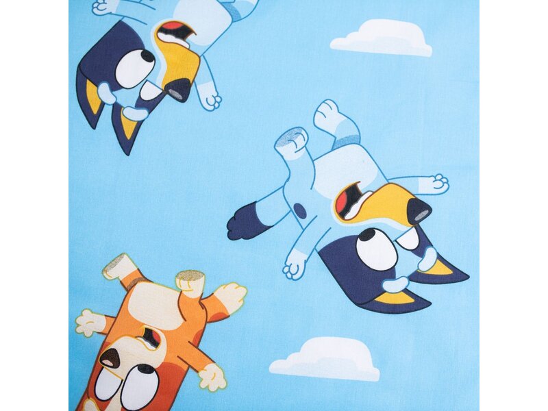 Bluey Baby/Toddler duvet cover Joy - 135 x 100 + 40 x 60 cm - Cotton