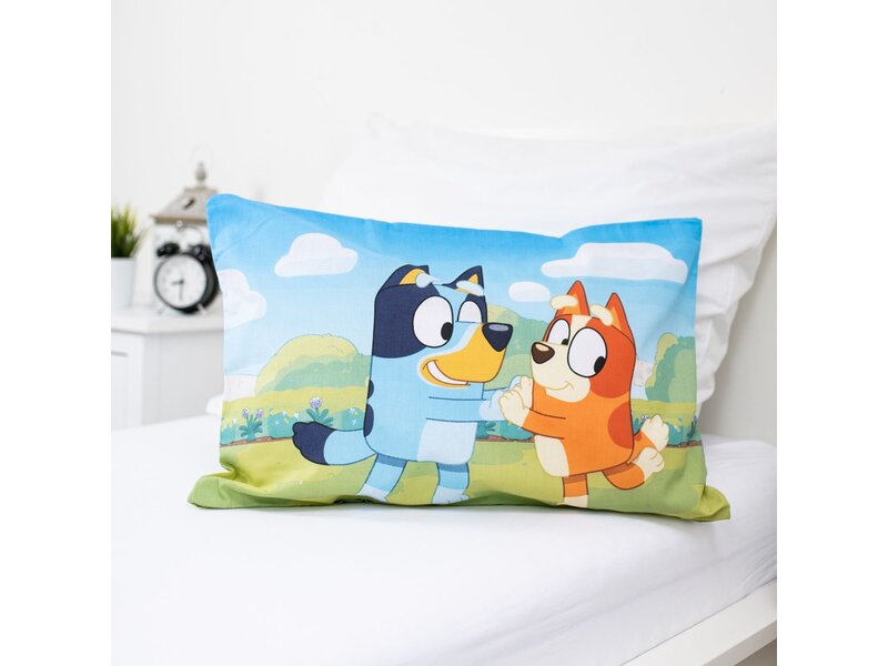 Bluey BABY / Peuter dekbedovertrek Joy - 135 x 100 + 40 x 60 cm - Katoen