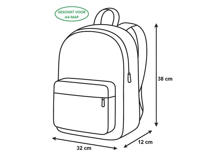 Real Madrid Rucksack-Gewinner – 38 x 32 x 12 cm – Polyester