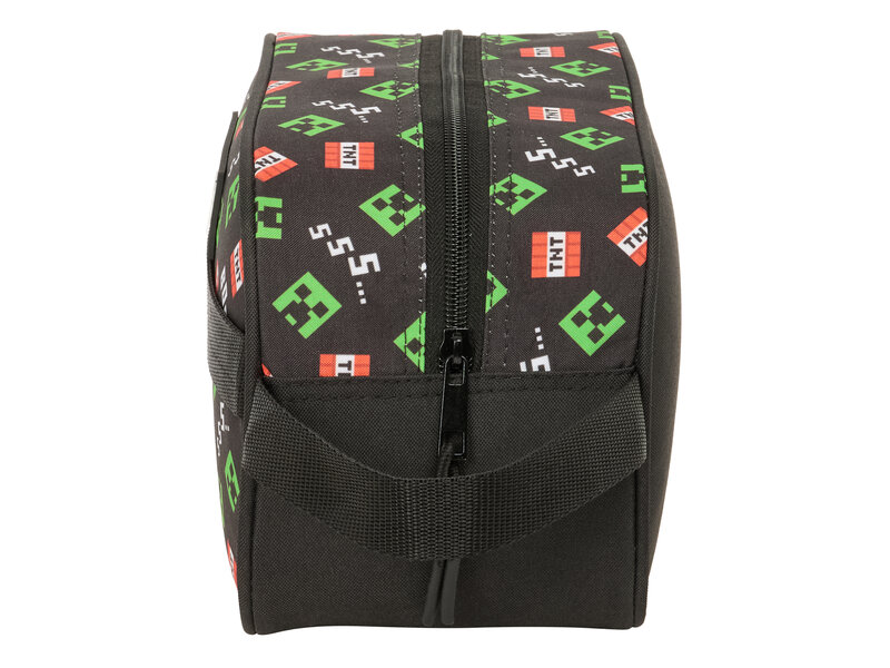 Minecraft Kulturbeutel Build - 26 x 15 x 12 cm, Material: Polyester