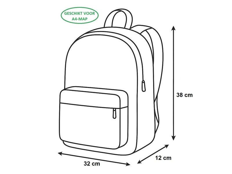 Monster High Rucksack Magic – 38 x 32 x 12 cm – Polyester